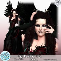LADY RAVEN IRAY POSER TUBE CU - FS by Disyas