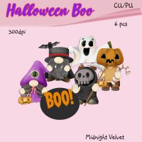 Halloween Boo elements