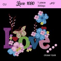 Love 1080 Word Art